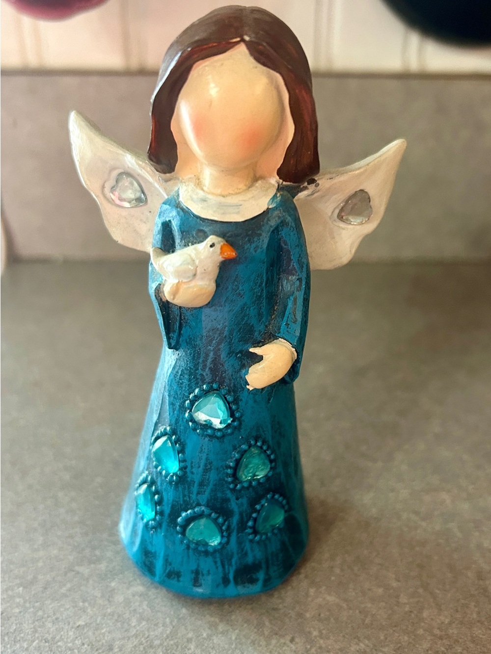 Retired Kirkland Signature Jeweled Angel Figurine with White dove